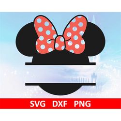 Mouse Monogram Castle Beauty Beast Mickey .svg .dxf .eps .png Digital Cut Files Layered Cricut Silhouette Card Making Pa