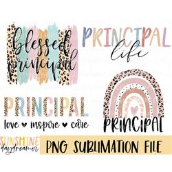 Principal sublimation PNG, Principal Bundle sublimation file, Teaching shirt PNG design, Principal life Sublimation desi