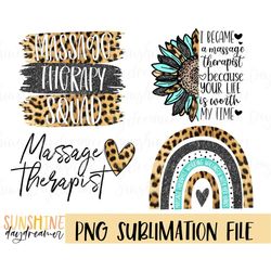 Massage therapist sublimation PNG, Massage therapist Bundle sublimation file, Sunflower PNG design, Sublimation design,
