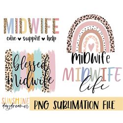 Midwife sublimation PNG, Midwife Bundle sublimation file, Midwife shirt PNG design, Doula life Sublimation design, Digit