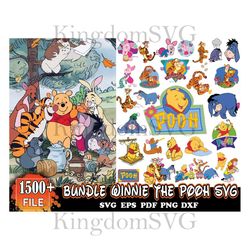 1500 Bundle Winnie The Pooh Svg, Disney Svg