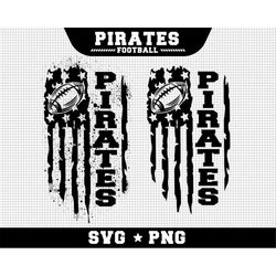 Pirates Football Svg, Pirates svg, Game Day Svg, Football SVG, USA Flag SVG, Cut file Printable Cricut Maker Silhouette