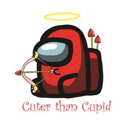 Cuter Than Cupid Among Us Svg, Valentine Svg, Among Us Svg, Cupid Svg, Impostors Cupid Svg, Cute Cupid Svg, Cupid Impost