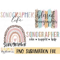 Sonographer sublimation PNG, Sonographer Bundle sublimation file, Shirt PNG design, Sonography Sublimation design, Digit