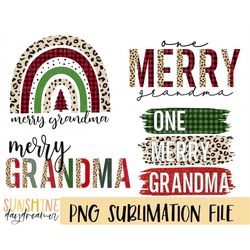 Christmas Grandma sublimation PNG, Grandma Bundle sublimation file, Merry grandma PNG design, Sublimation design, Digita