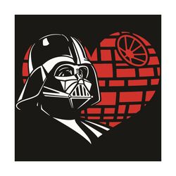 Darth Vader Heart Svg, Valentine Svg,Darth Vader Svg, Heart Svg, Red Heart Svg, Love Svg, Love Gifts Svg, Darth Vader Lo
