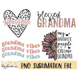 Grandma sublimation PNG, Grandma Bundle sublimation file, Grandma shirt PNG design, heart Sublimation design, Digital do