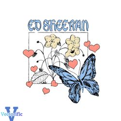 Wild Hearts And Butterflies Ed Sheeran PNG Download