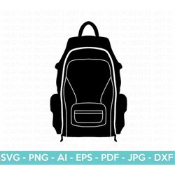 Backpack Silhouette SVG, Backpack SVG, Bag SVG, School Bag svg, School Backpack svg, Travel Backpack svg, Hiking Bag svg