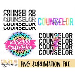 Counselor sublimation PNG, Counselor Bundle sublimation file, School counselor shirt PNG design, Heart Sublimation desig
