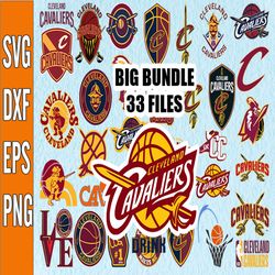 Bundle 33 Files Cleveland Cavaliers Baseball Team svg, Cleveland Cavaliers svg,  NBA Teams Svg, NBA Svg, Png, Dxf, Eps,