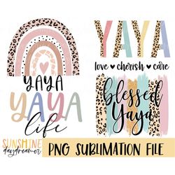 Yaya sublimation PNG, Yaya Bundle sublimation file, Yaya shirt PNG design, Sublimation design, Digital download
