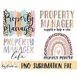 Property manager sublimation PNG, Property manager Bundle sublimation file, shirt PNG design, Sublimation design, Digita