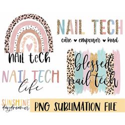 Nail tech sublimation PNG, Nail tech Bundle sublimation file, Nail tech shirt PNG design, Sublimation design, Digital do