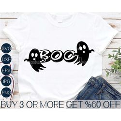 Boo SVG, Ghost SVG, Halloween SVG, Spooky Svg, Funny Halloween Shirt Svg, Png, Files for Cricut, Silhouette, Sublimation