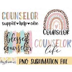 Counselor sublimation PNG, Counselor Bundle sublimation file, School counselor shirt PNG design, Sublimation design, Dig