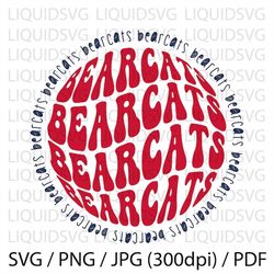 Bearcats SVG PNG Bearcats svg Stacked Bearcats Paw svg Bearcats Cheer svg Bearcats Mascot svg Bearcats Mom svg Bearcats