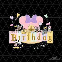 Disney Birthday Girl SVG Disneyland Birthday PNG Download
