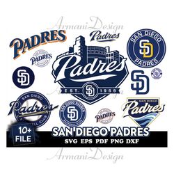 10 FILE San Diego Padres Svg Bundle