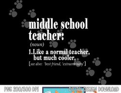 Middle School Teacher Definition T Shirt Teacher Team Gift  png, sublimation copy