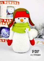 Crochet Easy Snowman Mickey Amigurumi PDF Pattern