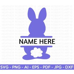 Easter Bunny Split Monogram SVG, Easter Bunny svg, Bunny SVG, Rabbit svg, Happy Easter SVG, Easter Designs, Easter for K