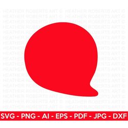 red chat bubble svg, chat bubble svg, call out svg, conversation bubble svg, text bubble svg, bubble message, cut file