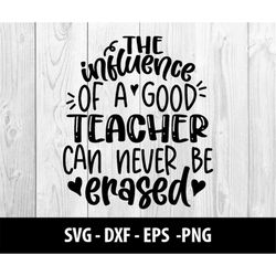 The Influence of a Good Teacher Can Never Be Erased SVG File, The Influence of a Good Teacher Can Never Be Erased SVG Fi