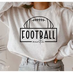 Football Auntie SVG PNG, Football Season Svg, Fall Sports Svg, Football vibes svg, Football Shirt svg, Game Day Svg, Png