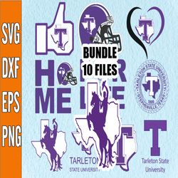 Bundle 10 Files Tarleton State Texans Football Team svg, Tarleton State Texans svg, N C A A Teams svg, N C A A Svg, Png,