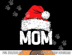 Mom Santa Christmas Family Matching Pajamas Mama Xmas Mother Short Sleeve  png, sublimation