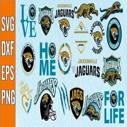 Bunlde 20 Files Jacksonville Jaguars Football team Svg, Jacksonville Jaguars Svg, NFL Teams svg, NFL Svg, Png, Dxf, Eps,