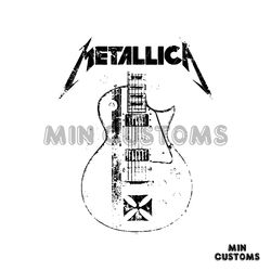 Vintage Metallica Band Guitar SVG Music Rock Festival SVG File