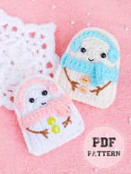 Crochet Sugar Snowman Amigurumi PDF Pattern