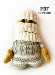 Amigurumi Imhotep Mummy Doll Crochet PDF Pattern