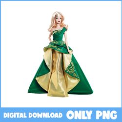 Barbie Collector 2011 Holiday Doll Png, Barbie Png, Barbie Movie Png, Cartoon Png - Instant Download