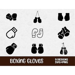 boxing gloves svg bundle, svg files for cricut, sports clipart, boxing glove png, boxing clipart, commercial use svg, sp