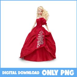 barbie 2014 holiday doll png, barbie doll png, barbie png, barbie movie png, cartoon png - instant download
