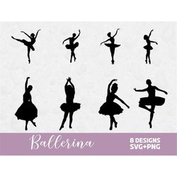 ballerina svg bundle, svg files for cricut, dancer silhouettes, ballet clipart, commercial use svg, dance svg, dance sil