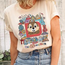 Vintage Retro Disney World Shirt, Custom character Mickey Minni