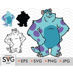 LAYERED Monster SVG Drawing Png Jpg Eps svg files for cricut svg bundle for cricut outlined png files for sublimation tu