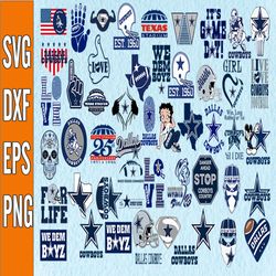 Bundle 50 Files Dallas Cowboys Football Teams Svg, Dallas Cowboys svg, NFL Teams svg, NFL Svg, Png, Dxf, Eps, Instant Do