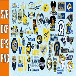 Bundle 50 Files Los Angeles Rams Football Teams Svg, Los Angeles Rams svg, NFL Teams svg, NFL Svg, Png, Dxf, Eps, Instan