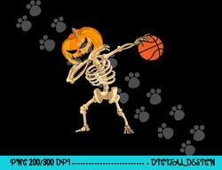 Basketball Dabbing Skeleton Men Boys Halloween Basketball png, sublimation copy