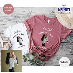 custom photo  mothers day shirt, custom mom and child  picture shirt, custom mom  photo shirt, mothers day gift, your ph