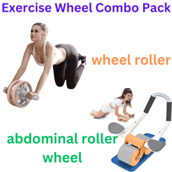 Automatic rebound abdominal roller wheel & Ab Wheel Slide 4 wheel roller with resistance band(US Customers)