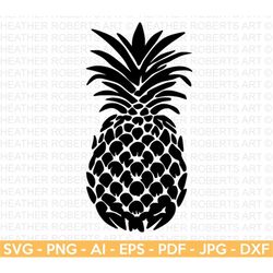 Pineapple SVG, Pineapple, Fruit svg, Clipart, Pineapple Silhouette, Pineapple Clipart, Cut File for Cricut, Silhouette