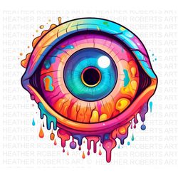 Psychedelic Eye, Eye PNG, Eyeball PNG, Psychedelic png Decor, Psychedelic Art, Psychedelic Wall Art png, Sublimation PNG