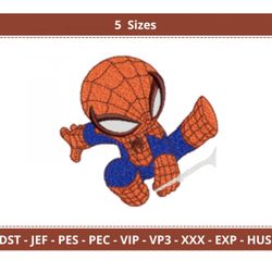 Marvel Hero Spider-Man Embroidery Design - Unleash Your Superpowers