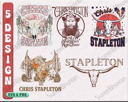 Chris Stapleton Png Bundle, Chris Stapleton Png, Retro Chris Stapleton Bundle, Cow Skull Png, Chris Stapleton Svg